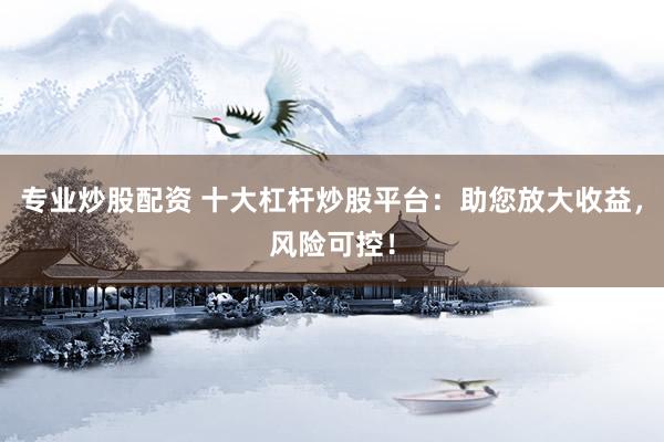 专业炒股配资 十大杠杆炒股平台：助您放大收益，风险可控！