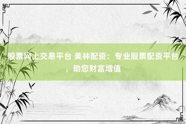 股票网上交易平台 美林配资：专业股票配资平台，助您财富增值