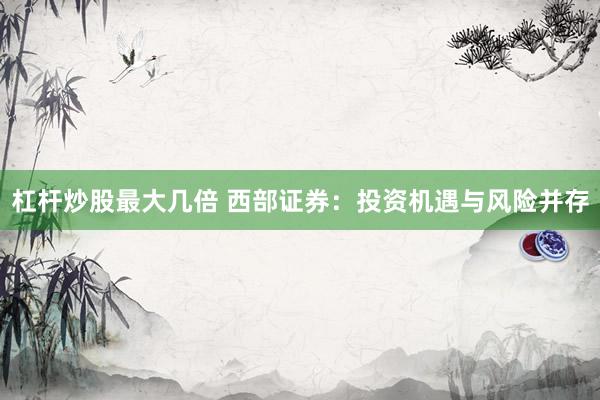 杠杆炒股最大几倍 西部证券：投资机遇与风险并存