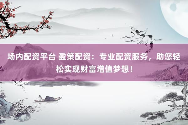 场内配资平台 盈策配资：专业配资服务，助您轻松实现财富增值梦想！