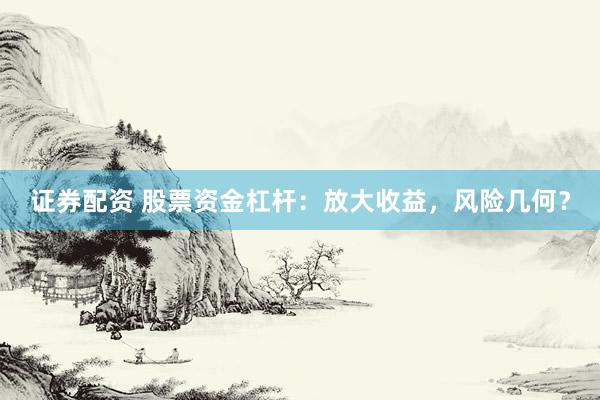 证券配资 股票资金杠杆：放大收益，风险几何？