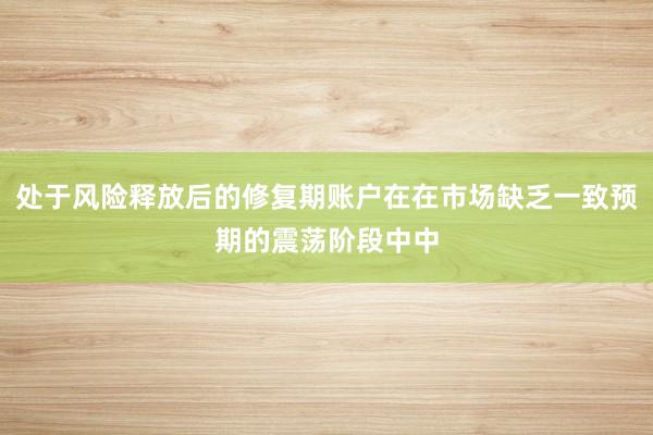 处于风险释放后的修复期账户在在市场缺乏一致预期的震荡阶段中中