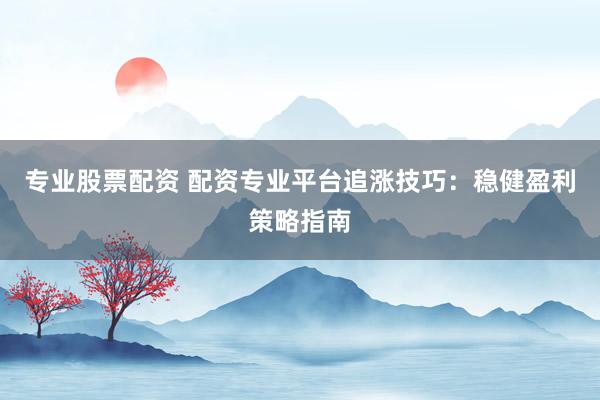 专业股票配资 配资专业平台追涨技巧：稳健盈利策略指南