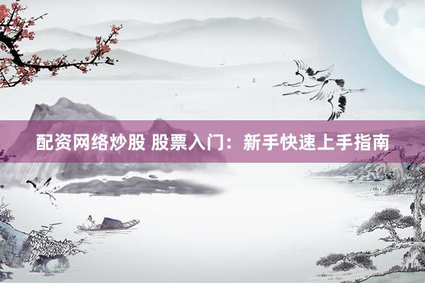 配资网络炒股 股票入门：新手快速上手指南